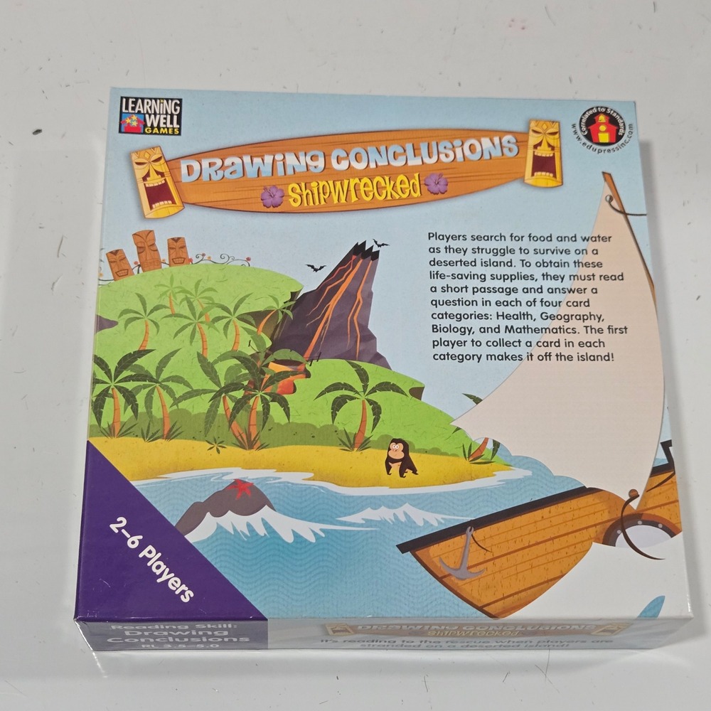 Edupress Drawing Conclusions Shipwrecked Learning Well Game LRN1081 Ages 7+ RL